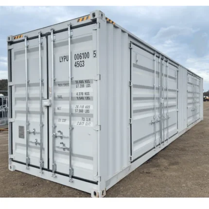 Contenedor de 40 pies de gran capacidad con 2 puertas laterales