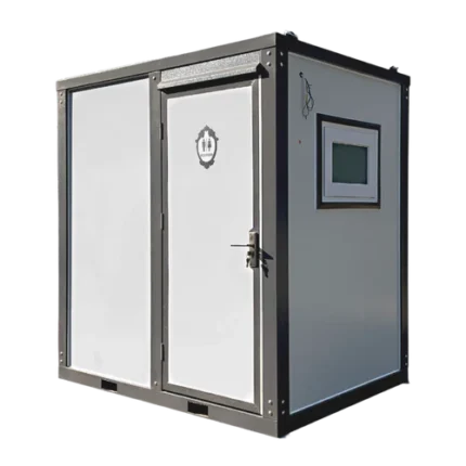 Baño portátil con cortina de ducha